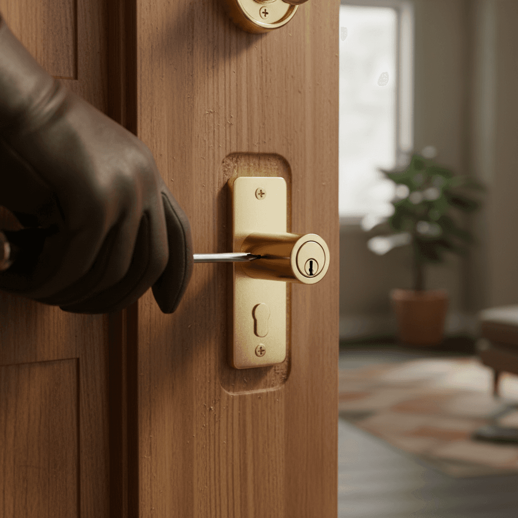 House lock change installation