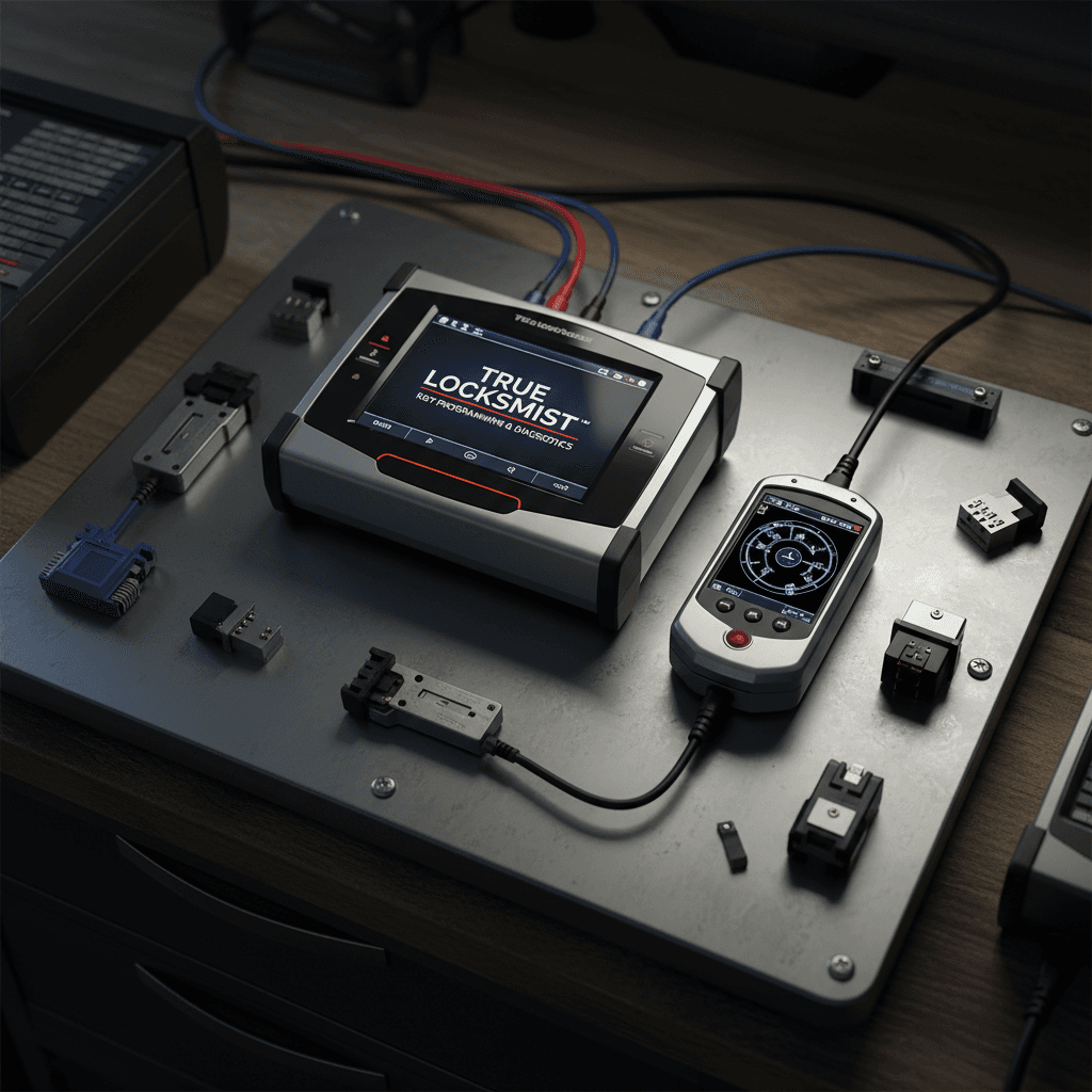 Professional locksmith programming equipment and diagnostic tools